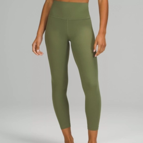 Lululemon green twill align high rise leggings 25” NWT - Picture 1 of 6